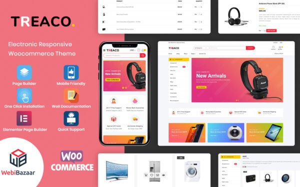 Treaco – Electronic Multipurpose Store WooCommerce Theme