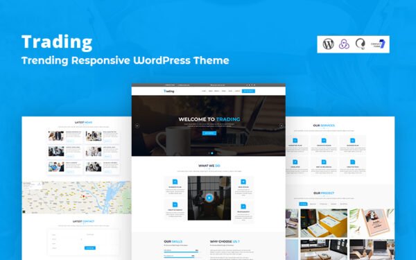 Treding – Trending Business WordPress Responsive Theme. WordPress Theme