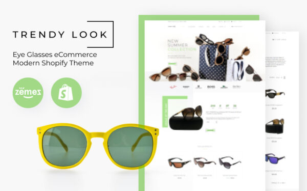 Trendy Look – Eye Glasses eCommerce Modern Shopify Theme
