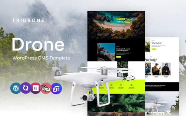 Tridrone – Drone Store Multipurpose WordPress Elementor Theme WordPress Theme