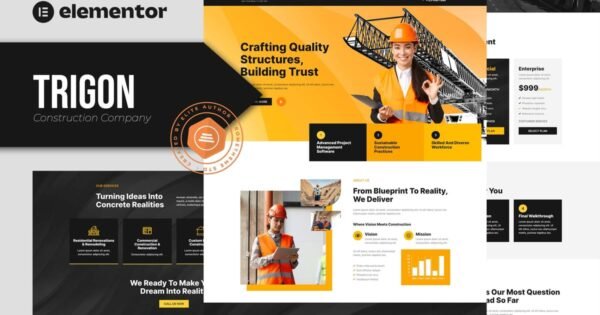 Trigon – Construction Elementor Template Kit