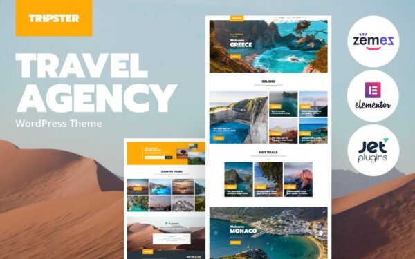 Tripster – Travel Agency Modern WordPress Elementor Theme WordPress Theme