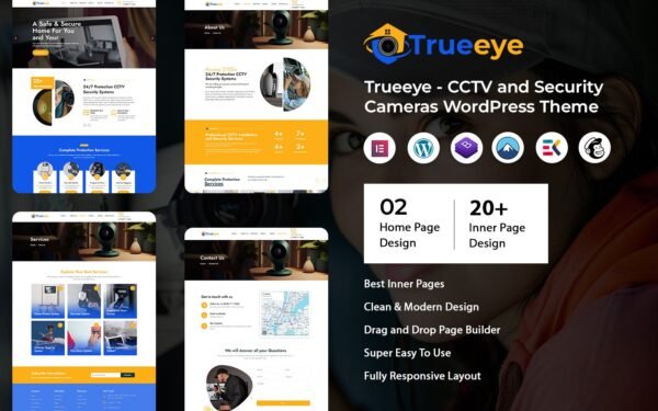Trueeye – CCTV and Security Cameras WordPress Theme