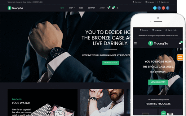 Truong Sa – Jewelry & Watches Online Store Theme WooCommerce Theme