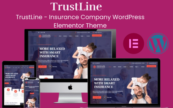 TrustLine – Insurance Company WordPress Elementor Theme WordPress Theme