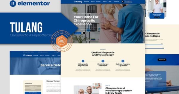 Tulang – Chiropractic & Physiotherapy Elementor Pro Template Kit