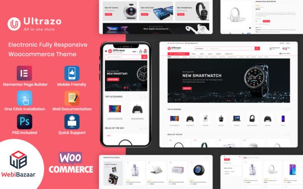 Ultrazo – Multipurpose Modular WordPress Elementor Theme WooCommerce Theme