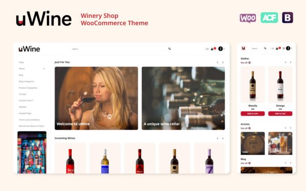 UWINE – Winery Store WooCommerce Theme