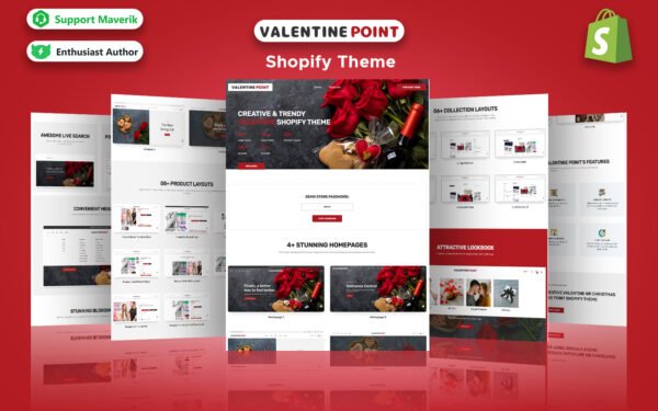 Valentine Point – Valentine & Christmas Gifts Multipurpose Shopify Theme