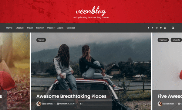VeenBlog – Personal Blog WordPress Theme
