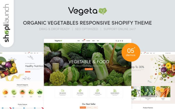 Vegeta – Organic Vegetables Responsive Shopify Theme