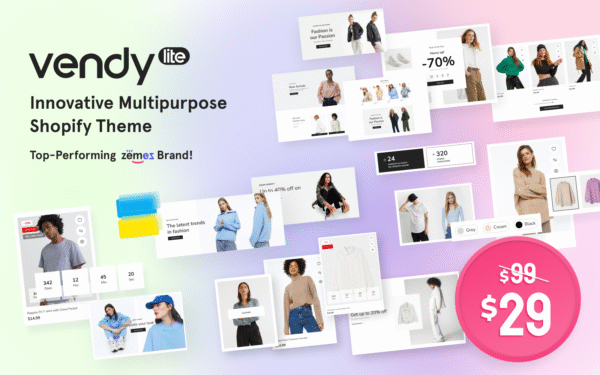 Vendy Lite – Innovative Multipurpose Shopify Theme OS 2.0