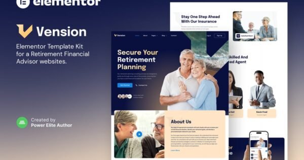 Vension – Retirement Planning Consulting Elementor Template Kit