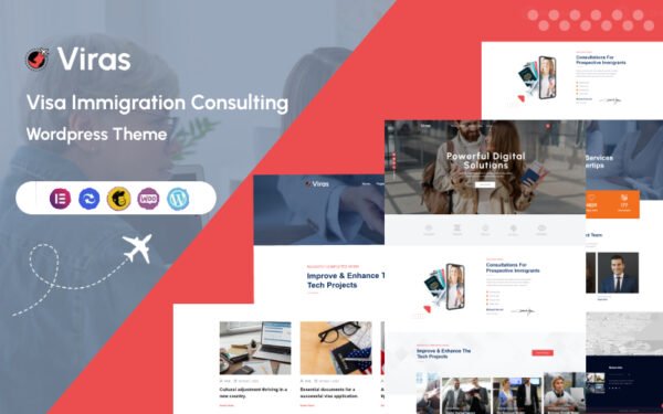 Viras – Visa Immigration Consulting Wordpress Theme WordPress Theme