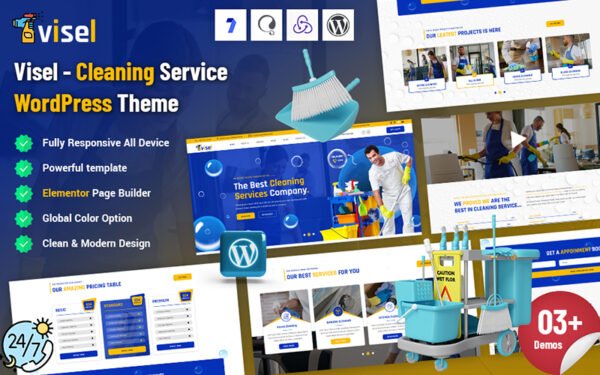 Visel – Cleaning Service WordPress Theme