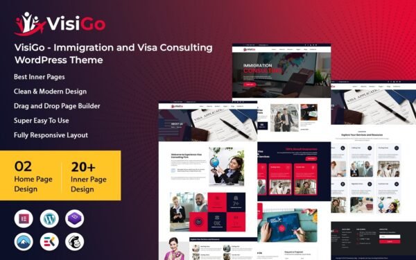 Visigo – Immigration and Visa Consulting WordPress Theme