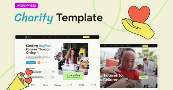 Vively – Charity & Donation Elementor Pro Template Kit