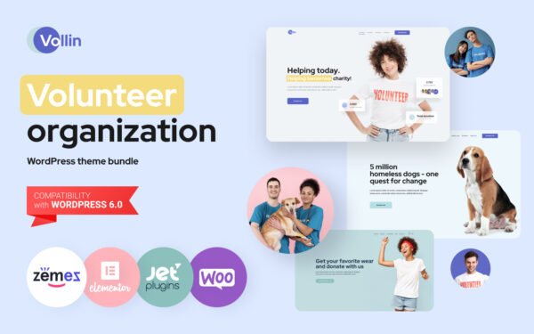 Vollin – Volunteer Organization WordPress Theme