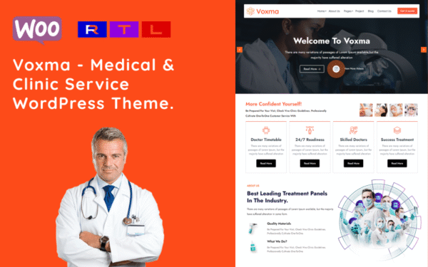 Voxma – Medical & Clinic Service WordPress Theme.