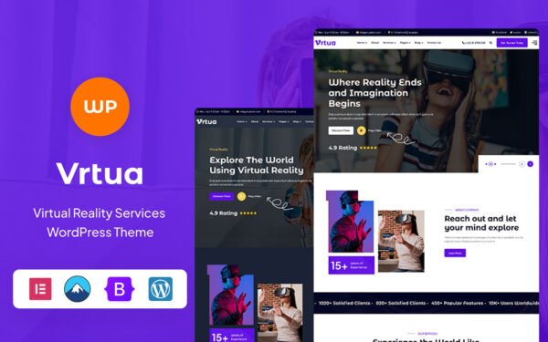 Vrtua – Augmented & Virtual Reality Services WordPress Theme