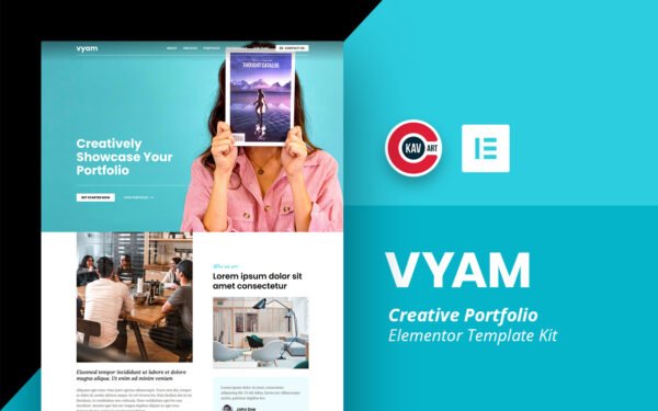 Vyam – Creative Portfolio Template – Elementor Kit