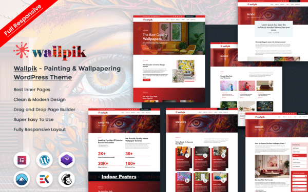 Wallpik – Painting & Wallpapering WordPress Theme