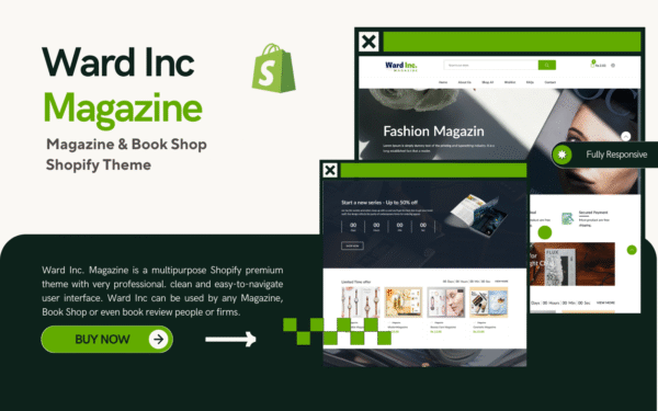 Ward Inc. Magazine – Magazine & Book Shop Shopify Theme