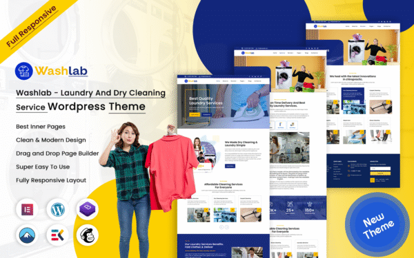 Washlab – Laundry And Dry Cleaning WordPress Theme