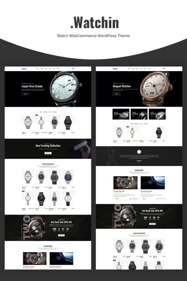 Watchin – Watch WooCommerce Theme