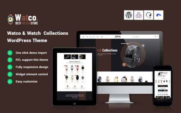 Watco – Watch Collections WordPress Theme