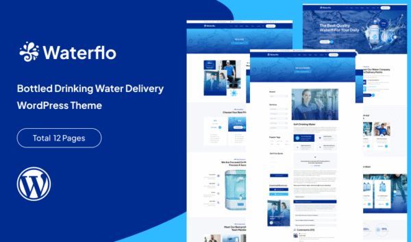Waterflo – Bottled Drinking Water Delivery WordPress Theme