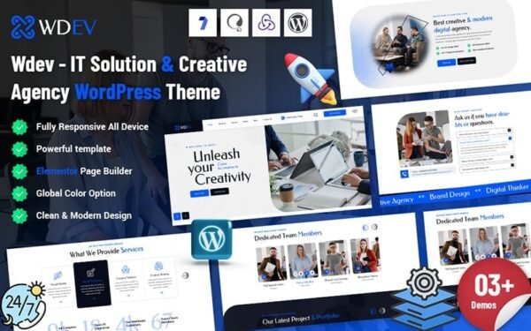 Wdev – IT Solution & Creative Agency WordPress Theme