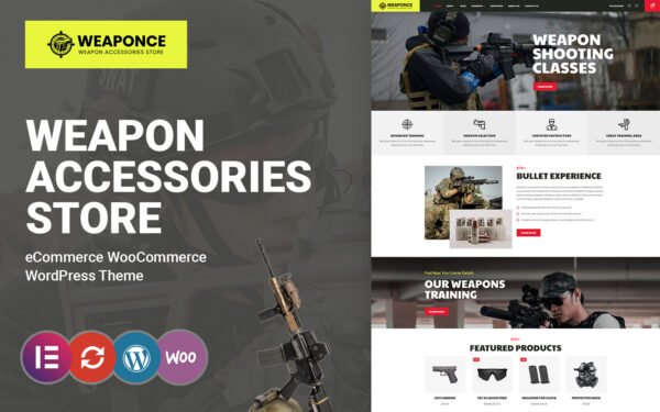 Weaponce – Gun Training, Shooting Club and Weapon WooCommerce Theme