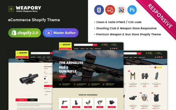 Weapory – Weapon Shop and Gun Store Shopify Theme