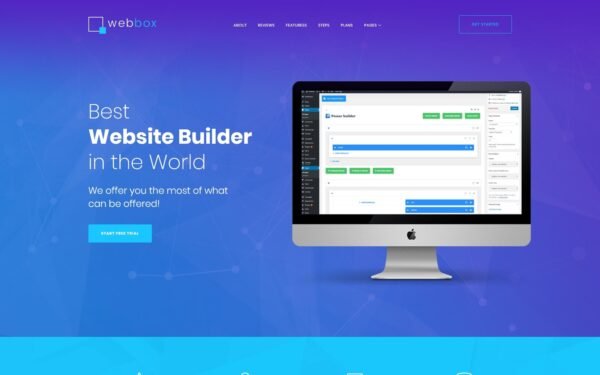 Webbox – One Page Product Landing WordPress Theme