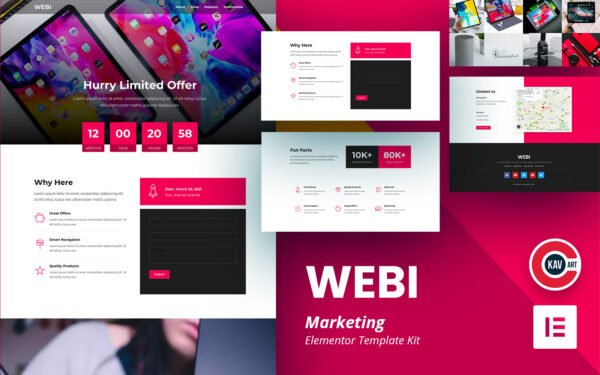 WEBI – Marketing Elementor Kit