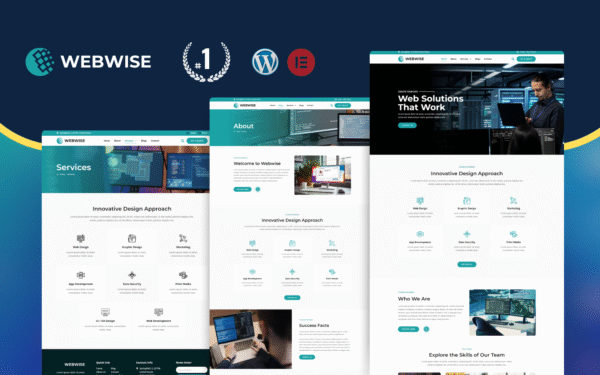 Webwise Digital Solution and Marketing Wordpress Elementor Template Elementor Kit