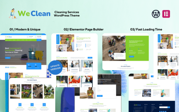 WeClean – Cleaning Services WordPress Theme