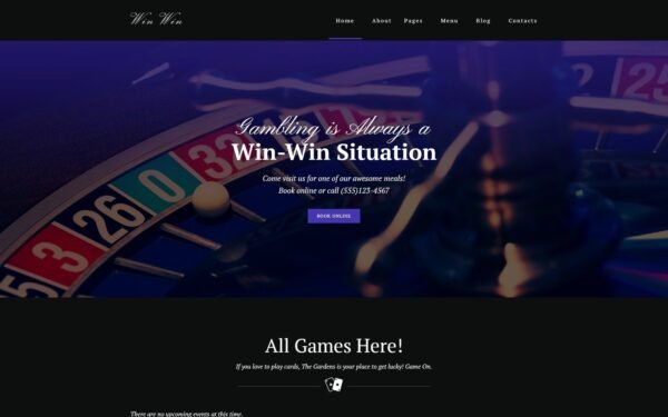 WinWin – Casino Website WordPress theme WordPress Theme