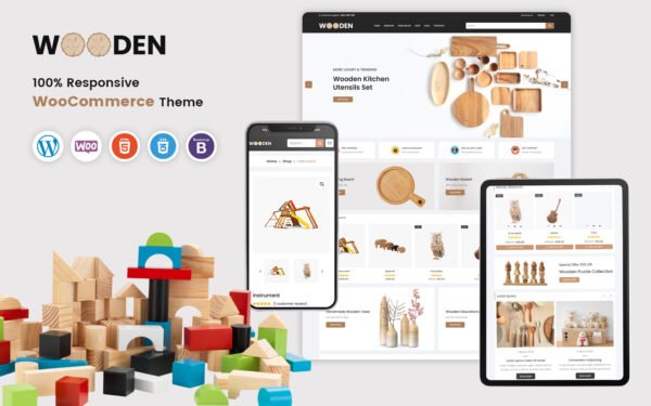 Wooden – Responsive WooCommerce Template WooCommerce Theme