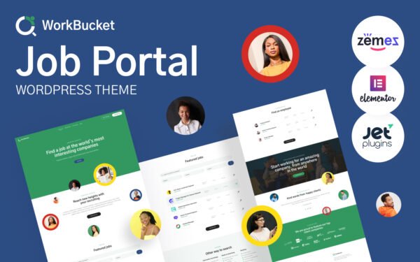 WorkBucket – Job Portal, Recruitment Directory WordPress Theme