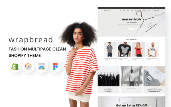 Wrapbread – Fashion Multipage Clean Shopify Theme