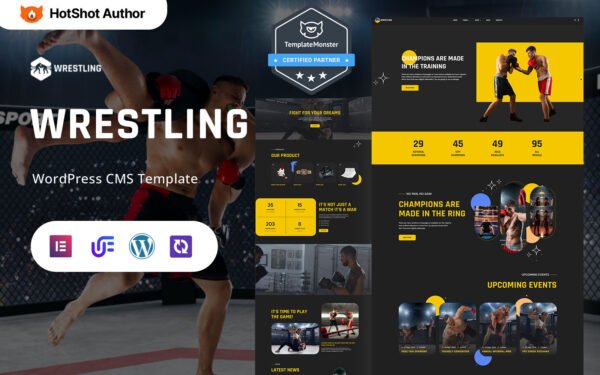 Wrestling – Wrestling Club And Martial Arts WordPress Elementor Theme WordPress Theme