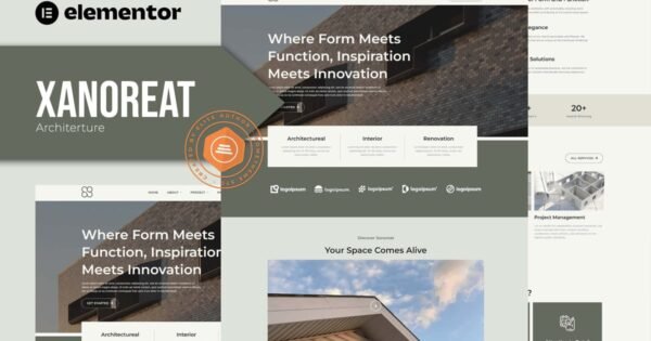 Xanoreat – Architecture Elementor Template Kit