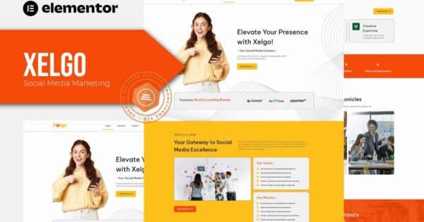 Xelgo – Social Media Marketing Elementor Template Kit