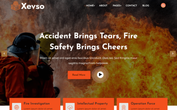 Xevso – Fire Department WordPress Theme
