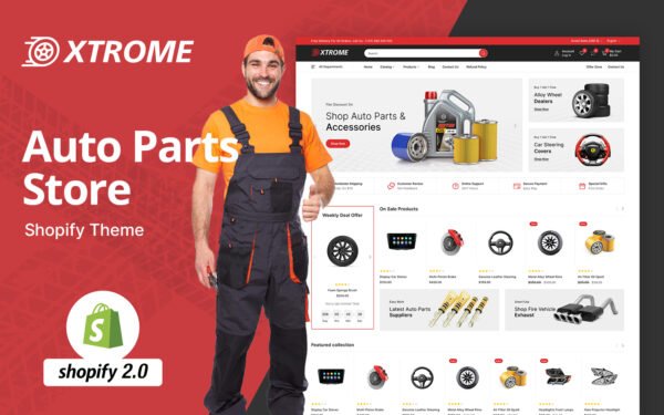Xtrome – Auto & Spare Parts Store Shopify Theme