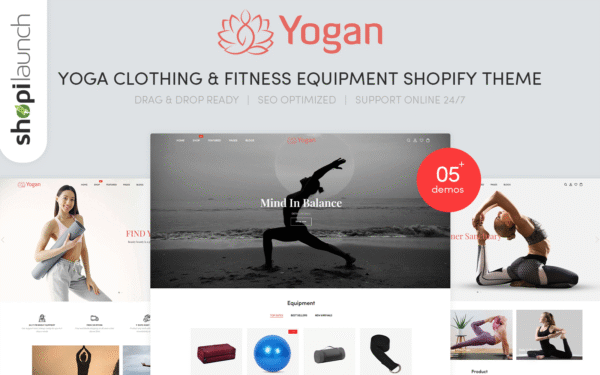 Yogan – Health Meditation And Yoga Shopify Theme
