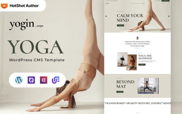 Yogin – Yoga And Exercise WordPress Elementor Theme WordPress Theme