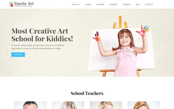 Yoozie – Children Art School WordPress theme WordPress Theme